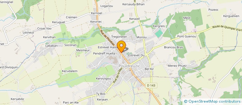 localisation de l'entreprise MONSIEUR ERIC BOURDON  POULDREUZIC