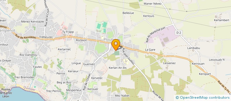 localisation de l'entreprise MONSIEUR ERIC BOURDON  PLOUHINEC