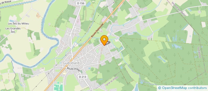 localisation de l'entreprise MONSIEUR ERIC BOURGETEAU  GUECELARD