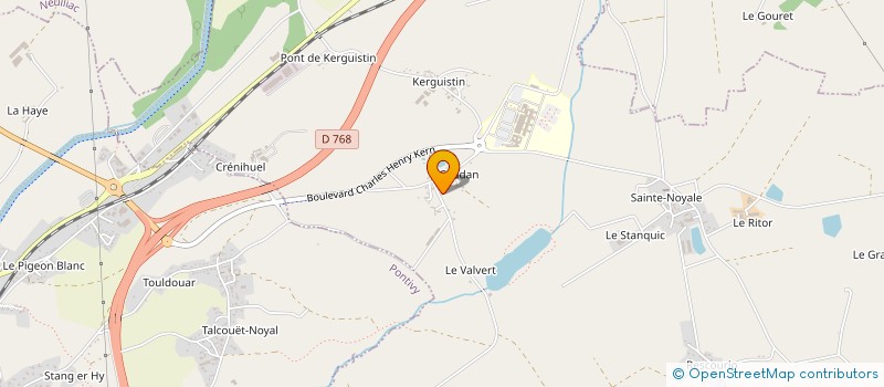 localisation de l'entreprise MONSIEUR ERIC BOURNE à NOYAL-PONTIVY