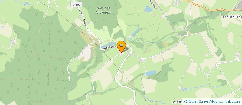 localisation de l'entreprise MONSIEUR ERIC BOURRACHOT  LA CHAPELLE-AUX-CHASSES