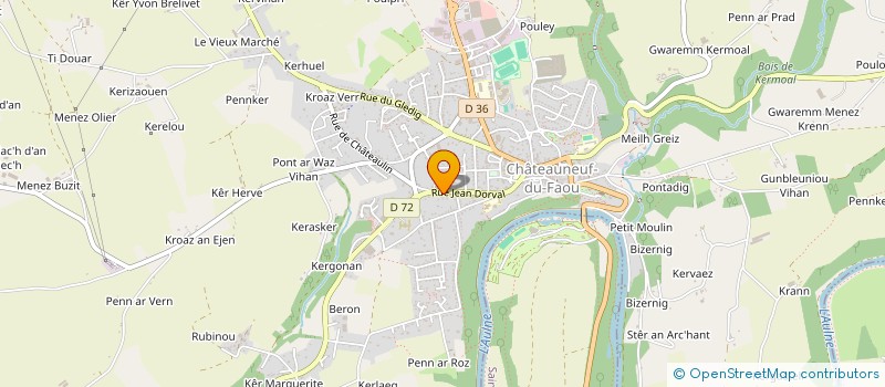 localisation de l'entreprise MONSIEUR ERIC BOUTTIER à CHATEAUNEUF-DU-FAOU