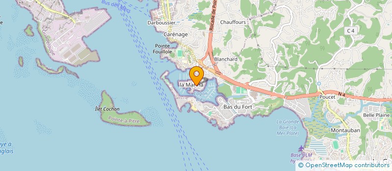 localisation de l'entreprise MONSIEUR ERIC BOUVET-GERBETTAZ  LE GOSIER