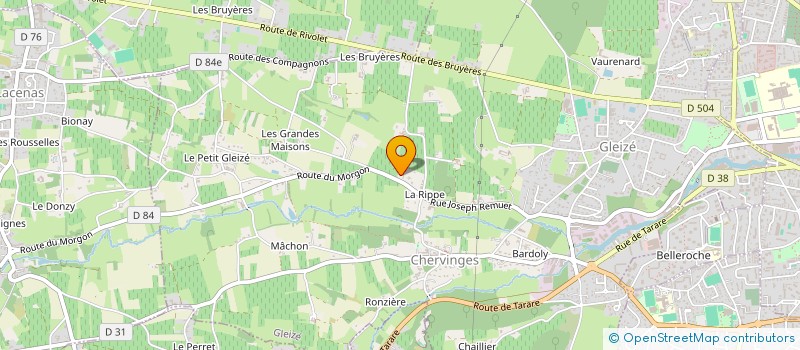 localisation de l'entreprise MONSIEUR ERIC BOUVIER  GLEIZE