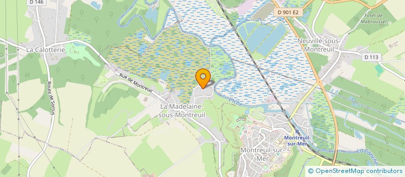 localisation de l'entreprise MONSIEUR ERIC BOUVILLE  LA MADELAINE-SOUS-MONTREUIL