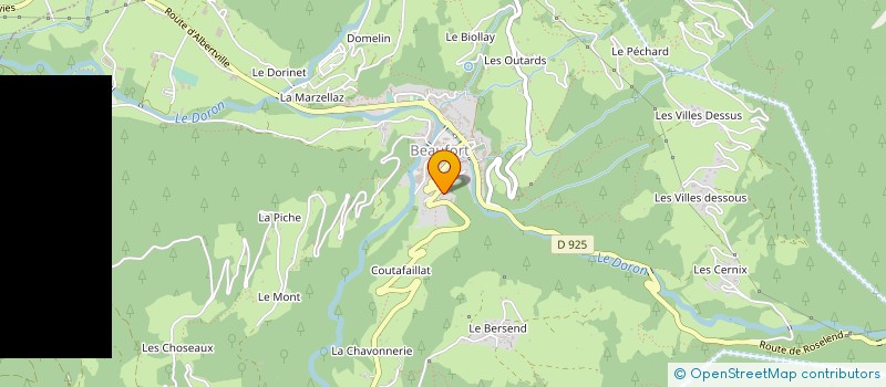 localisation de l'entreprise MONSIEUR ERIC BOVOLENTA  BEAUFORT