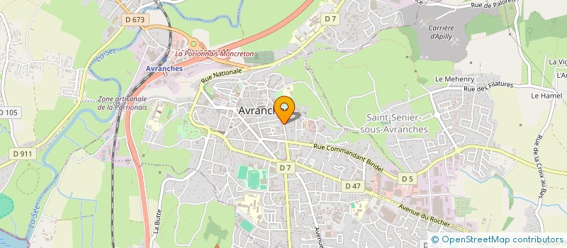 localisation de l'entreprise MONSIEUR ERIC BOYE  AVRANCHES