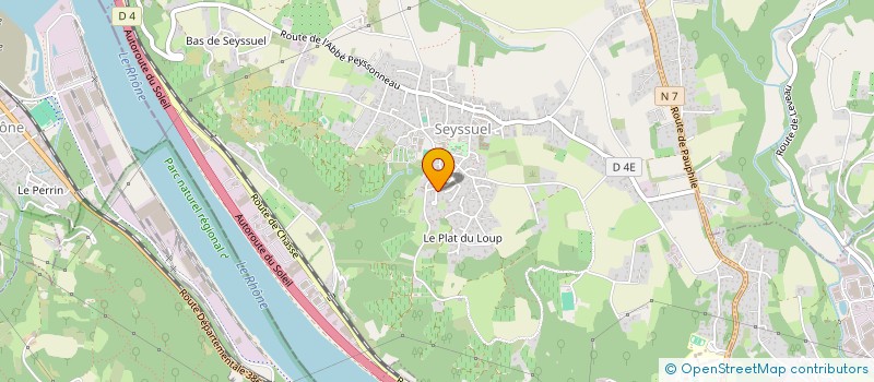 localisation de l'entreprise MONSIEUR ERIC BRANCHE  SEYSSUEL