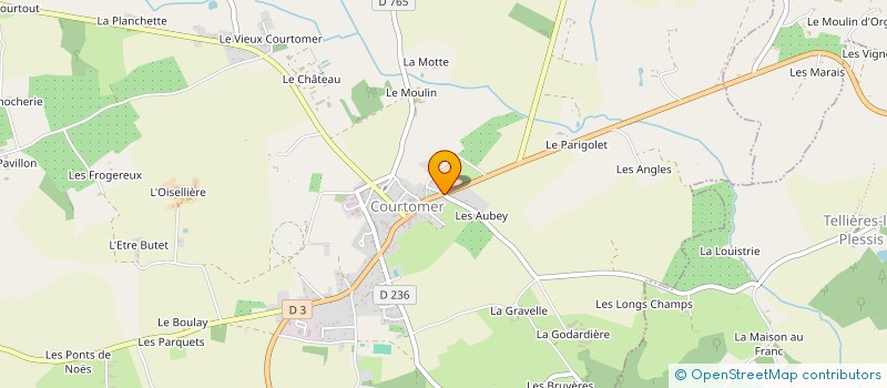 localisation de l'entreprise MONSIEUR ERIC BRARD à COURTOMER
