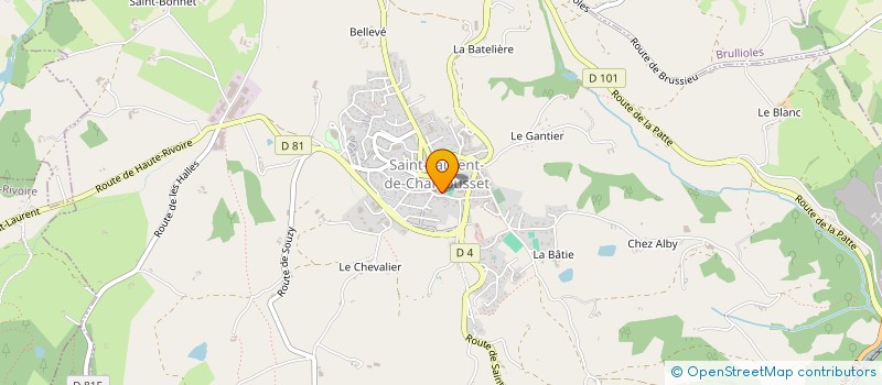 localisation de l'entreprise MONSIEUR ERIC BRAS à ST LAURENT-DE-CHAMOUSSET