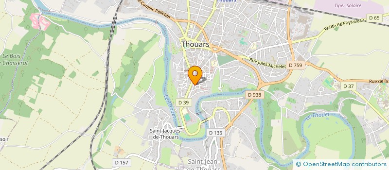 localisation de l'entreprise MONSIEUR ERIC BRAUD à THOUARS