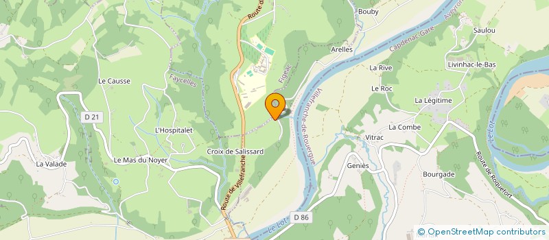 localisation de l'entreprise MONSIEUR ERIC BRELAUD  CAPDENAC