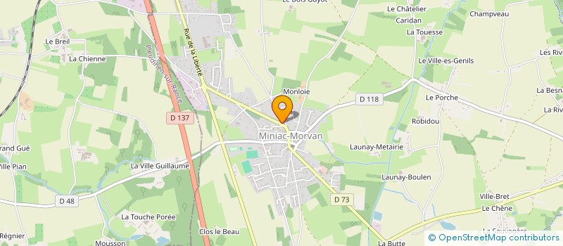 localisation de l'entreprise MONSIEUR ERIC BRIAND  MINIAC-MORVAN