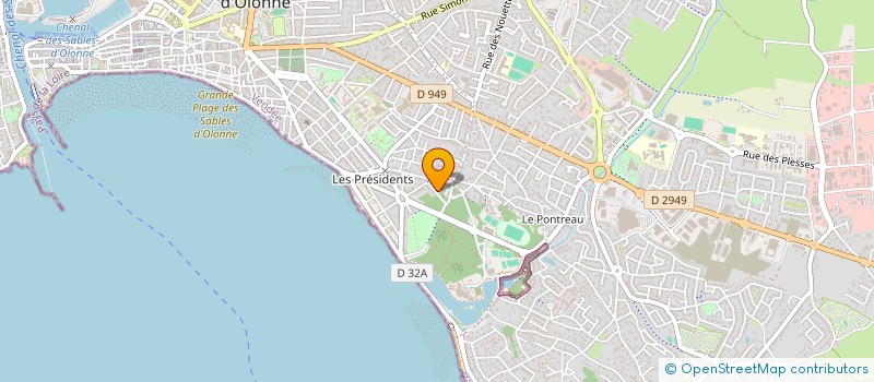 localisation de l'entreprise MONSIEUR ERIC BRIAT  LES SABLES D'OLONNE