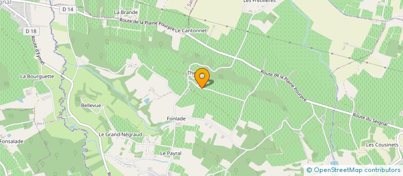 localisation de l'entreprise MONSIEUR ERIC BRICHESE  RAZAC-DE-SAUSSIGNAC