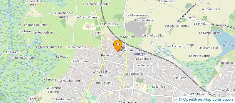 localisation de l'entreprise MONSIEUR ERIC BRIDIER à COUERON
