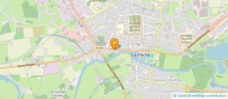 localisation de l'entreprise MONSIEUR ERIC BRIEAU  LA FLECHE