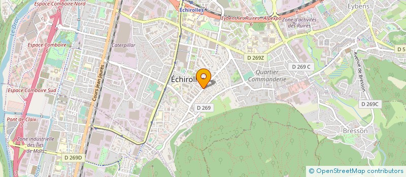 localisation de l'entreprise MONSIEUR ERIC BRITES à ECHIROLLES