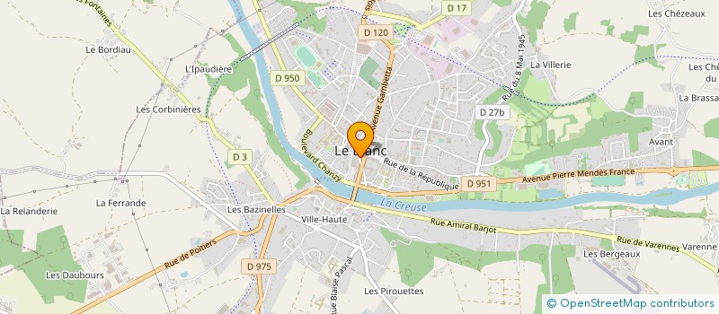 localisation de l'entreprise MONSIEUR ERIC BROCHET à LE BLANC