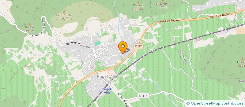 localisation de l'entreprise MONSIEUR ERIC BRONDELLO  PUGET-VILLE