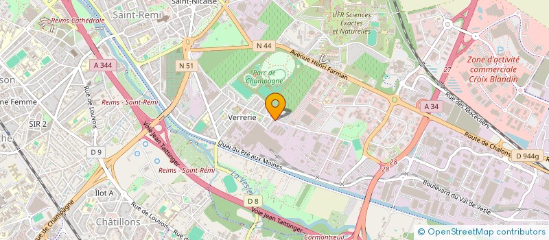 localisation de l'entreprise MONSIEUR ERIC BROUSSE  REIMS