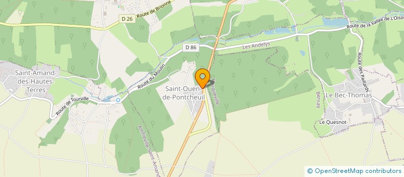 localisation de l'entreprise MONSIEUR ERIC BROWANG  SAINT-OUEN-DE-PONTCHEUIL