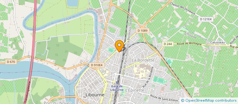 localisation de l'entreprise MONSIEUR ERIC BRUANT à LIBOURNE