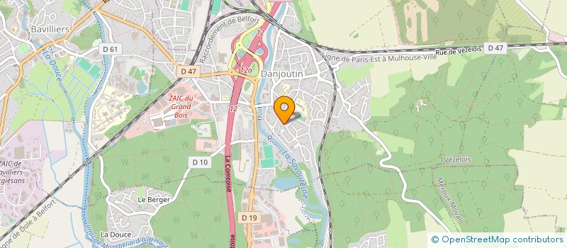 localisation de l'entreprise MONSIEUR ERIC BRUCHON  DANJOUTIN