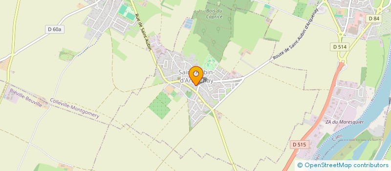 localisation de l'entreprise MONSIEUR ERIC BRUN  SAINT-AUBIN-D'ARQUENAY