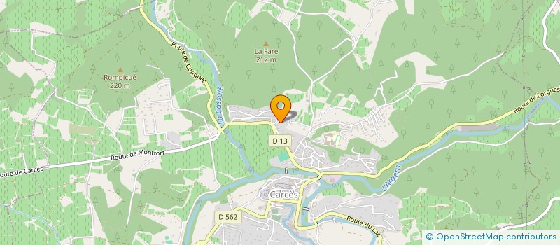 localisation de l'entreprise MONSIEUR ERIC BRUN  CARCES