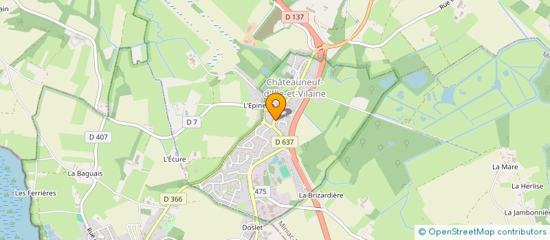 localisation de l'entreprise MONSIEUR ERIC BRUNEAU à CHATEAUNEUF-D'ILLE-ET-VILAINE
