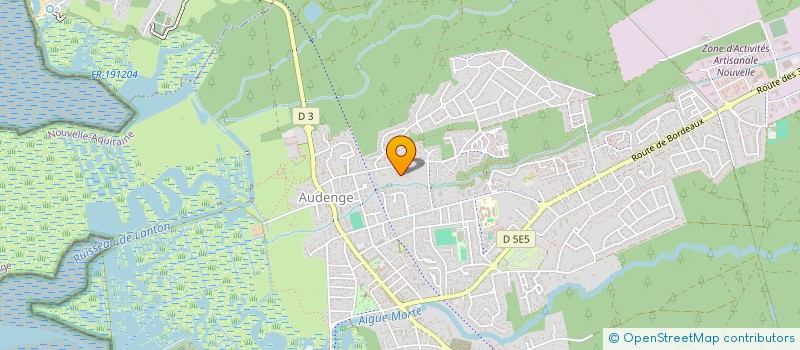 localisation de l'entreprise MONSIEUR ERIC BRUNET  AUDENGE