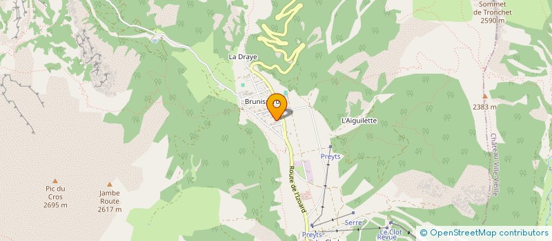 localisation de l'entreprise MONSIEUR ERIC BRUNET à MOLINES-EN-QUEYRAS