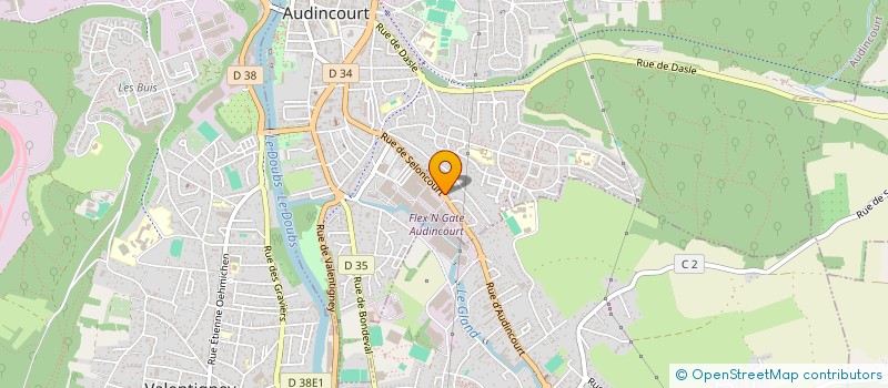 localisation de l'entreprise MONSIEUR ERIC BRUSTOLINI  AUDINCOURT