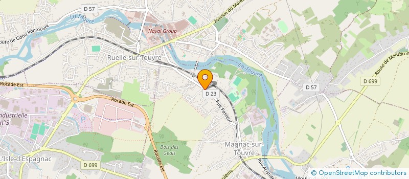 localisation de l'entreprise MONSIEUR ERIC BUELLY  MAGNAC-SUR-TOUVRE