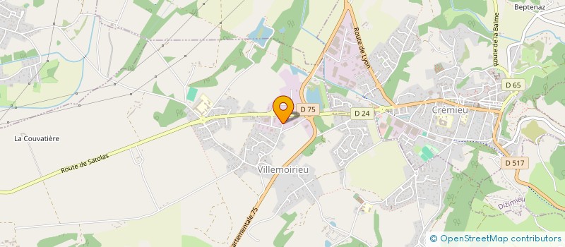 localisation de l'entreprise MONSIEUR ERIC BUISSON  VILLEMOIRIEU