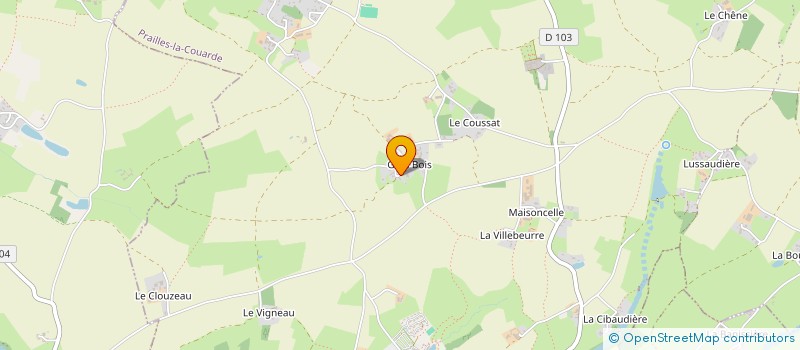 localisation de l'entreprise MONSIEUR ERIC BUKIATME  PRAILLES-LA COUARDE