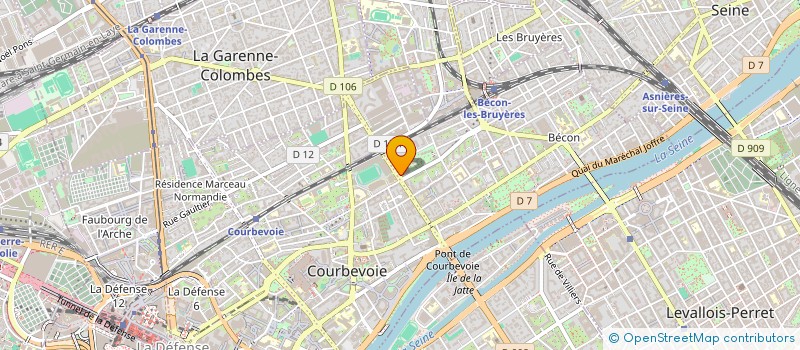 localisation de l'entreprise MONSIEUR ERIC BULAT à COURBEVOIE