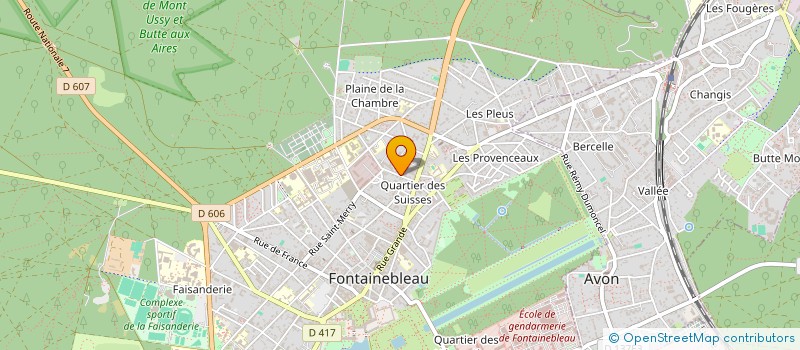 localisation de l'entreprise MONSIEUR ERIC BUTTER à FONTAINEBLEAU
