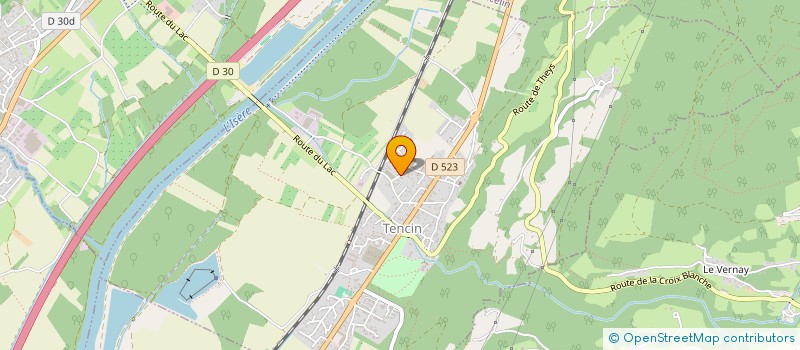 localisation de l'entreprise MONSIEUR ERIC CABANEL  TENCIN