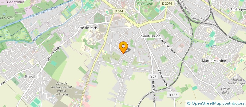 localisation de l'entreprise MONSIEUR ERIC CABUSAT  CAMBRAI