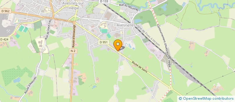 localisation de l'entreprise MONSIEUR ERIC CAFFIAU  AVESNELLES