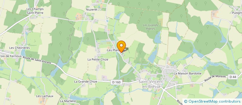 localisation de l'entreprise MONSIEUR ERIC CAILLER  SAINT-VINCENT-EN-BRESSE