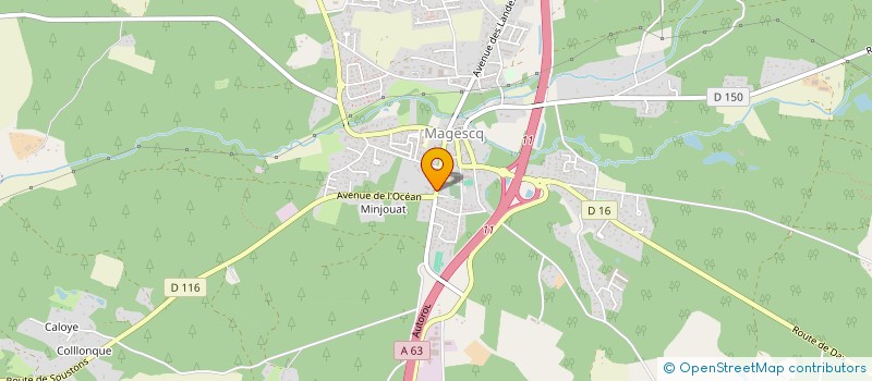 localisation de l'entreprise MONSIEUR ERIC CALI  MAGESCQ