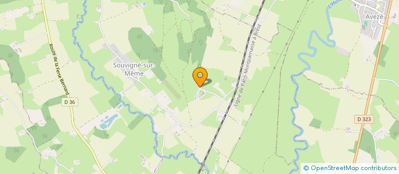 localisation de l'entreprise MONSIEUR ERIC CALLEBAUT  SOUVIGNE SUR MEME