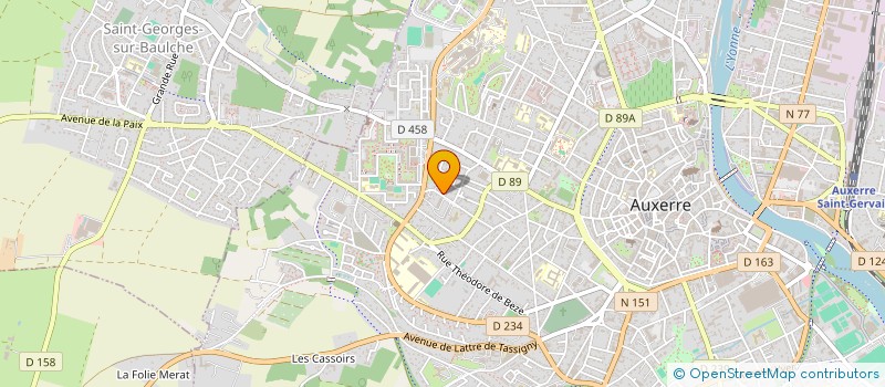 localisation de l'entreprise MONSIEUR ERIC CALMELS à AUXERRE