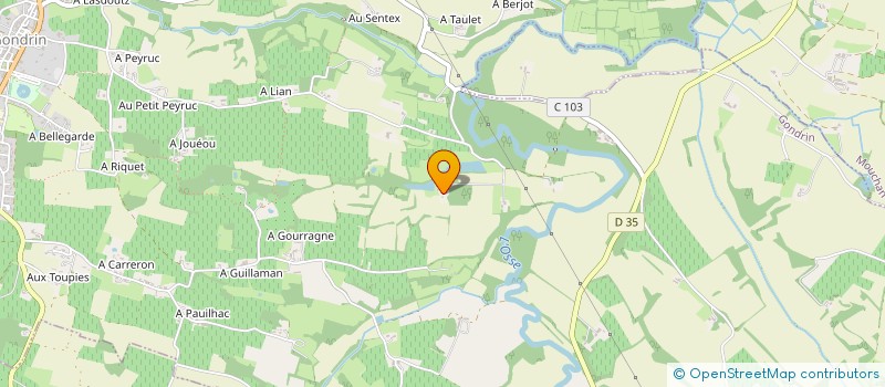 localisation de l'entreprise MONSIEUR ERIC CALMON  COURRENSAN