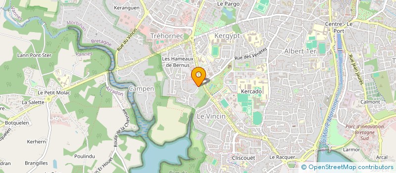localisation de l'entreprise MONSIEUR ERIC CALOHARD à VANNES