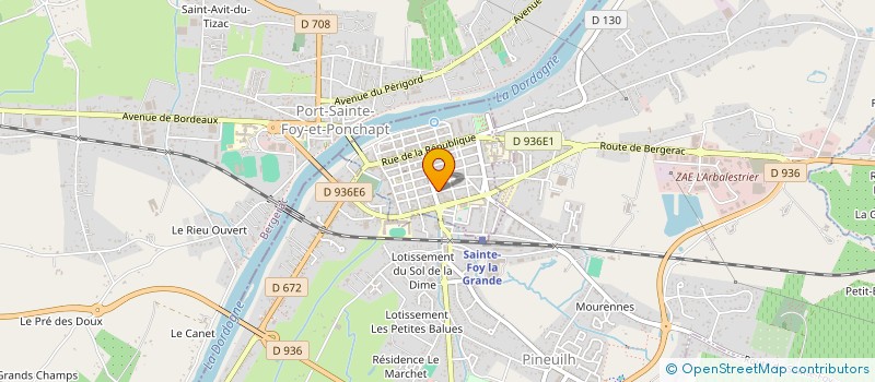 localisation de l'entreprise MONSIEUR ERIC CAMBEROU  SAINTE-FOY-LA-GRANDE