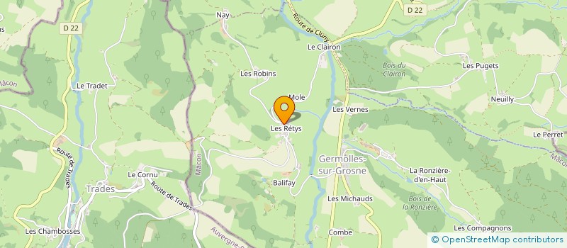 localisation de l'entreprise MONSIEUR ERIC CAMPION à GERMOLLES-SUR-GROSNE
